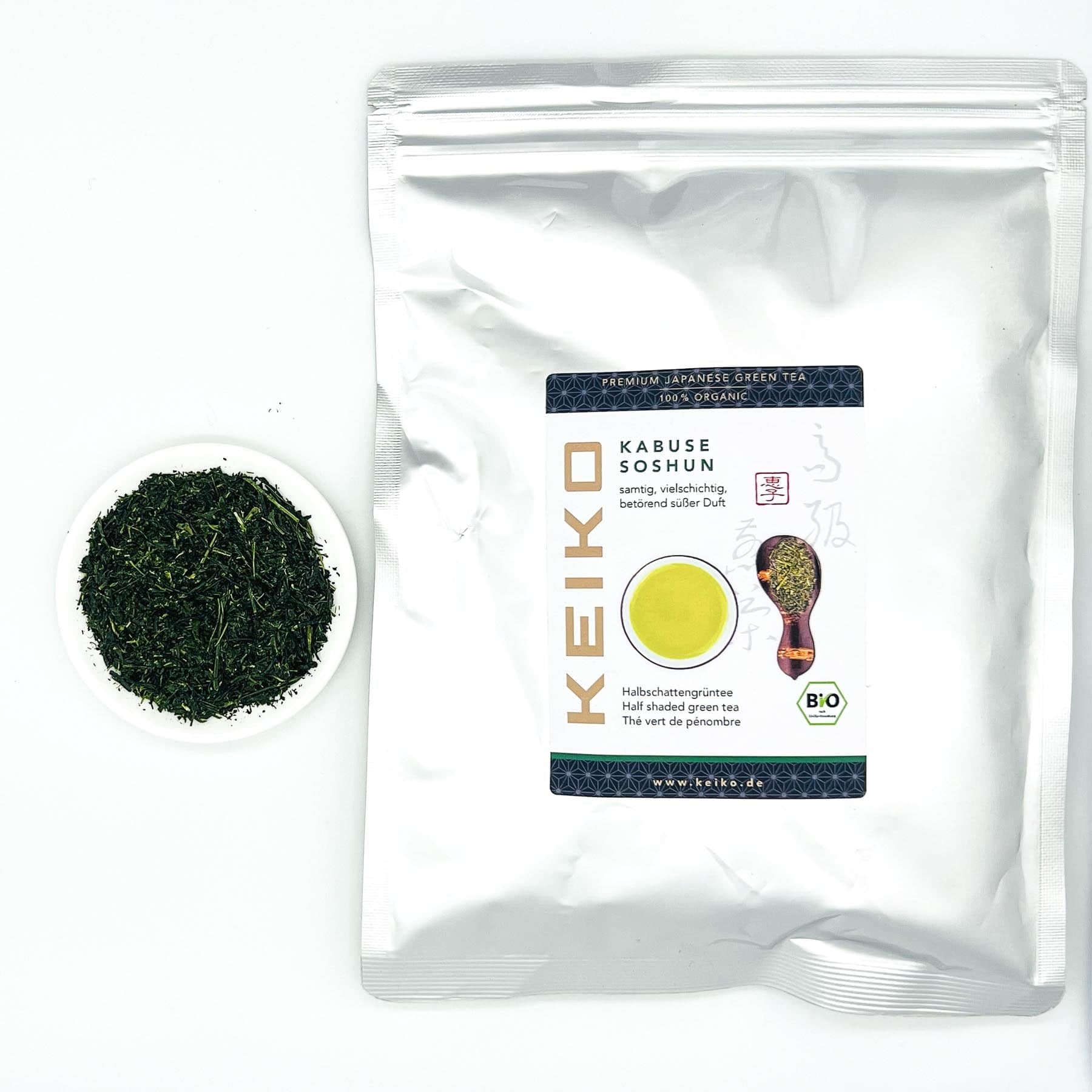 Grüner Tee Sencha - KEIKO SOSHUN BIO 200 g (direkt nach der Ernte luftdicht verpackt).