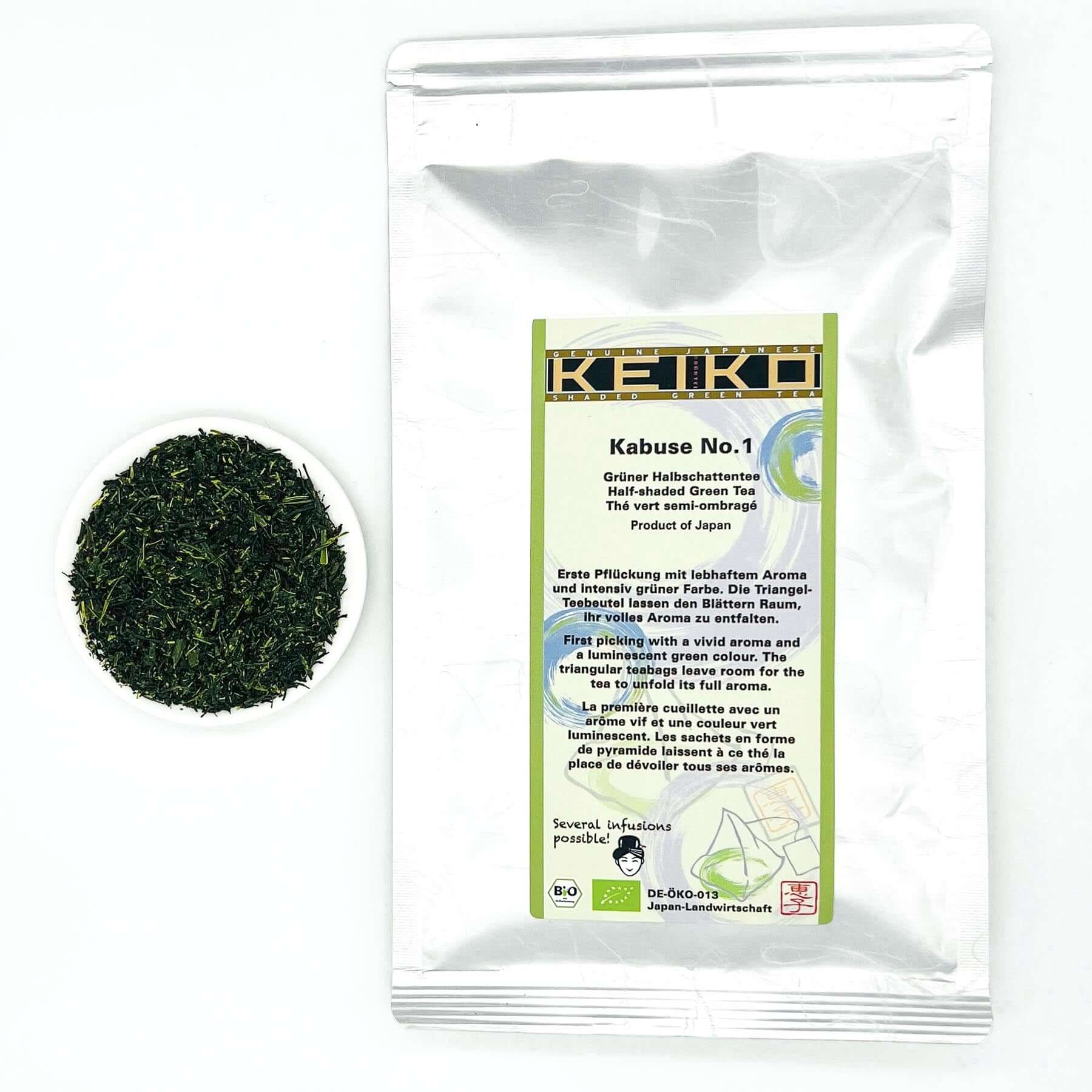 Grüner Tee Sencha - KEIKO KABUSE No 1 BIO 200g (direkt nach der Ernte luftdicht verpackt).